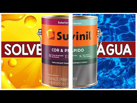 Qual a Diferença Entre Tinta Esmalte Base De Água e Solvente?