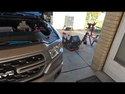 K&N Air intake and filter install on a 2022 Ram 1500 5.7L Hemi W/ eTorque