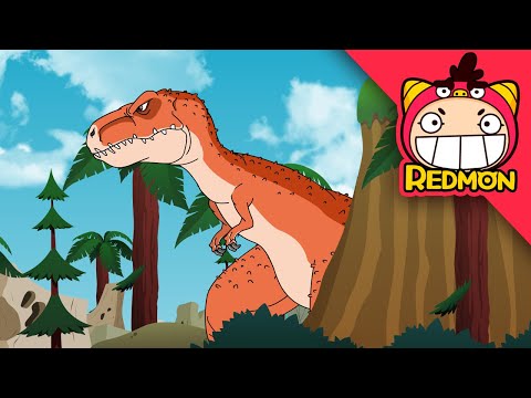 Tyrannosaurus VS Tarbosaurus | Dinosaurs Battle | 4K cartoon | REDMON