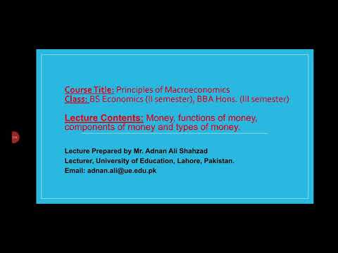 Lecture 13, Principles of Macroeconomics