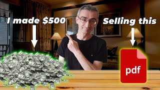 How I Made $500 Selling Just One PDF File | Make Money Online 2023 As A Beginner