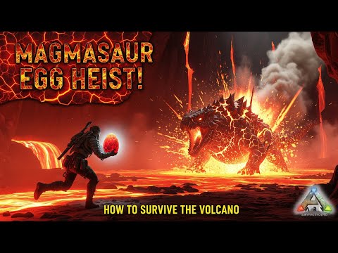 Epic Magmasaur Egg Heist! | ARK Survival Evolved Volcano Adventure