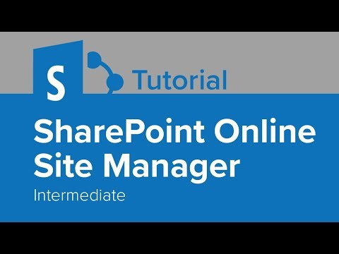 SharePoint Online Site Manager Beginner Tutorial