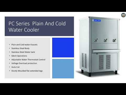 Silver water dispenser blue star platinum series water coole...