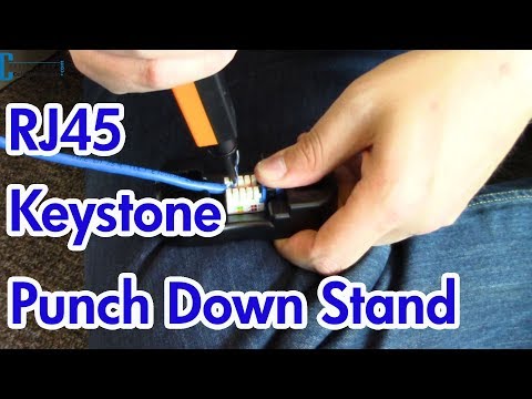 RJ45 Keystone Punch Down Stand