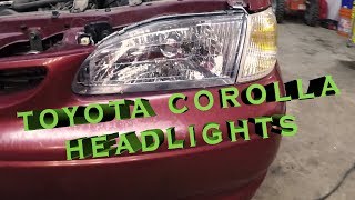 Toyota Headlights and Bumper Repair 1999