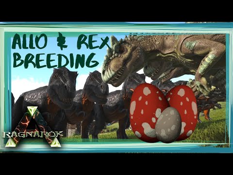 BREEDING FOR STATS: Allosaurus and Rex Army is Born - Ark: Survival Evolved - Ragnarok (E19)