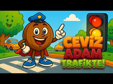 Learning About Traffic Lights | Red, Yellow, Green! | Walnut Man Şip Şap Şop TV | Episode 3