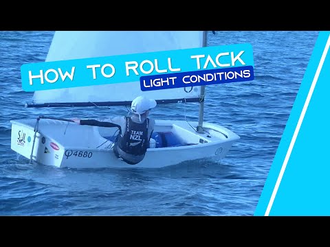 OPTIMIST SAILING - How To Roll Tack | [Light Conditions]