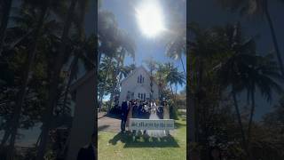 Wedding at st Mary’s by the sea chapel in Cairns , Australia
