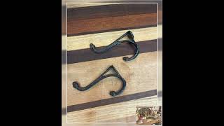 2 Antique original Farm Coat Hanger Hooks. Straight off the Farm, ornate Victorian coat hangers, ...