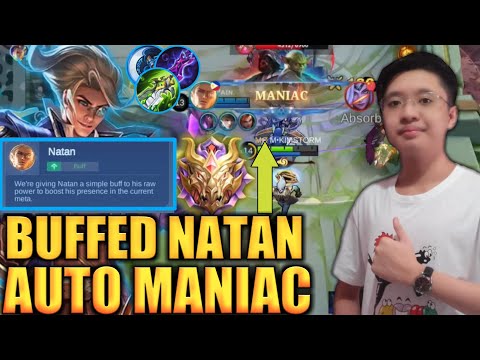 MUST WATCH BUFFED NATAN BEST BUILD!!! | MYTHIC RANK GAMEPLAY | KIMSTORM ML GAMING | NATAN MLBB 2022