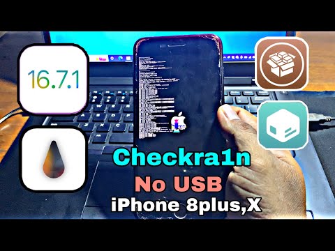 Jailbreak iOS 16.7.1 - iOS 15 on iPhone 8 Plus,X Checkra1n Rootless for Windows no USB