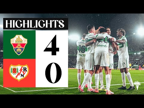 Elche CF vs Rayo Vallecano (4-0) | RESUMEN | J17 | #LALIGAEASPORTS