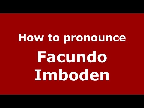 How to pronounce Facundo Imboden (Spanish/Argentina) - PronounceNames.com