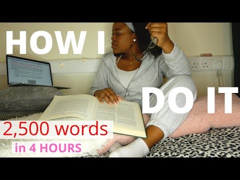 writing a 2,500 word essay EVERY week at university