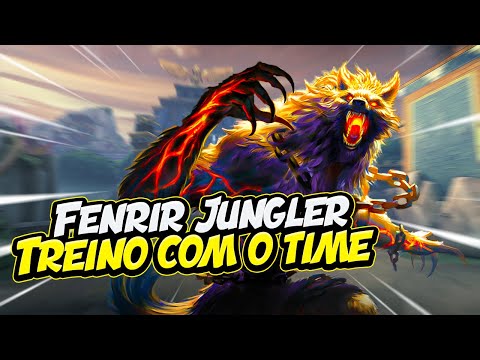 FENRIR JUNGLER, TREINO COM O TIME - ⚡ Smite BR Conquista Scrim
