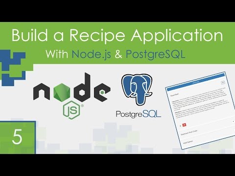Recipe App Using Node js PostgreSQL Part 1