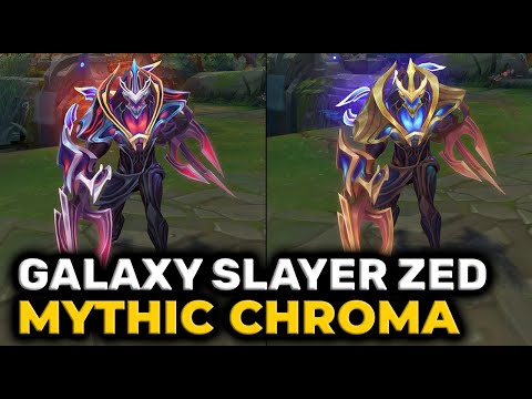 Mythic Galaxy Slayer Zed  | Chroma Comparison | League of Legends