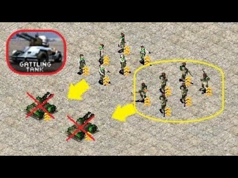 Can Boris Beat Tanya? vs Gattling Tank - Red Alert 2