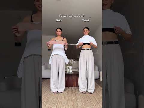 THIS or THAT? 🤯👀🤍 T-shirt style tricks to elevate your look ✨ #confidenceboost