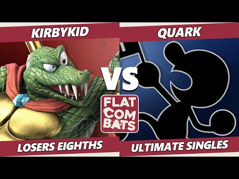 Flat Combats 3 Losers Eighths - KirbyKid (K Rool) Vs. Quark (Game & Watch) SSBU Smash Ultimate