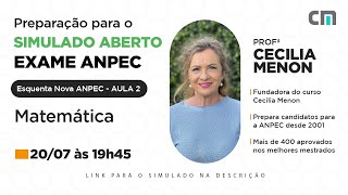 Simulado Aberto Exame ANPEC: Preparação em Matemática