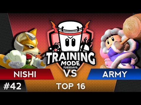 TMT 42 - Army (Icies) VS Nishi (Fox) - SSBM Top 16 Winners - Melee