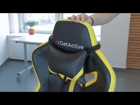 Миниатюра изображения товара Кресло геймерское GetActive Day-off (черный/желтый)