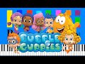 Bubble Guppies Take Me Away On A Train Slow EASY Medium 4K Piano Tutorial