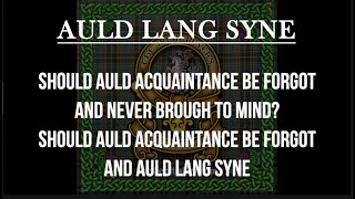 Auld Lang Syne, The Irish Rovers   (w- lyrics)