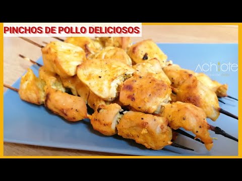 La mejor RECETA de PINCHOS DE POLLO | Brochetas de pollo con el mejor sabor que debes probar