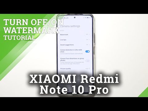 How to Turn On / Off Watermark on XIAOMI Redmi Note 10 Pro - Add & Remove Watermark