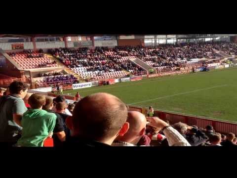 Exeter City vs Dagenham & Redbridge 8th March 2014.  Final Score 2 : 2