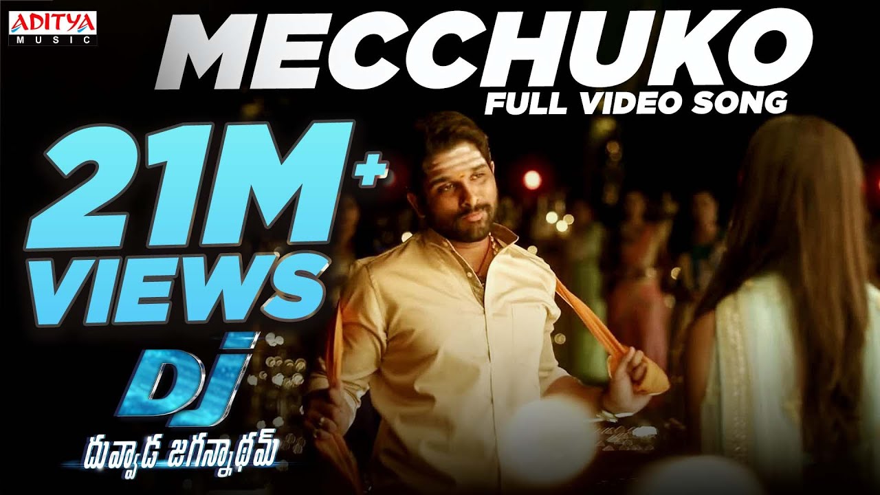 Mecchuko Lyrics  | DJ Duvvada Jagannadham | Allu Arjun | Nakash Aziz | Devi Sri Prasad