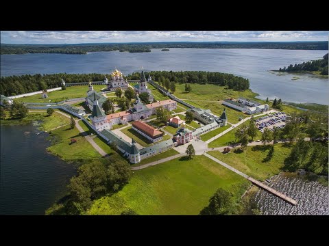 Walking In The Town of Valday and Iversky Monastery on Lake Valday, Russia. Road Trip 2021. LIVE!