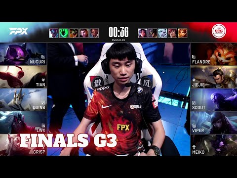 EDG vs FPX - Game 3 | Grand Finals LPL Summer 2021 playoffs | Edward Gaming vs FunPlus Phoenix G3