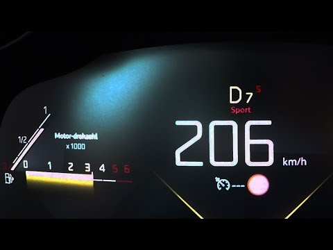 2018 DS 7 Crossback BLUEHDI 180 S&S 130kW EAT8 0-100 kmh kph Tachovideo Beschleunigung Acceleration