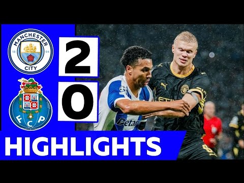 Manchester City vs Porto FC (2-0) Highlights • Haaland Goal • UEFA Champions League