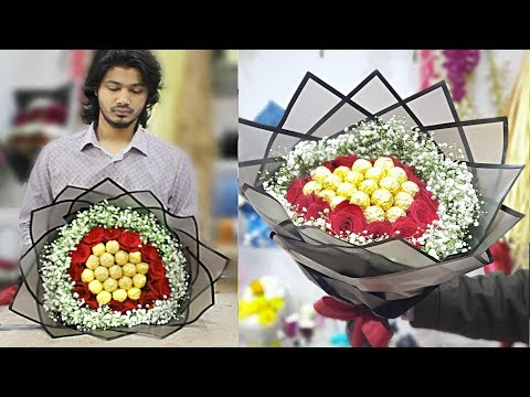 chocolate bouquet tutorial || how to make an amazing chocolate bouquet. chocolate bouquet gift.