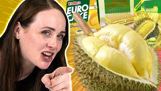 Irish People Try REAL Durian Fruit & Durian Fruit Snacks