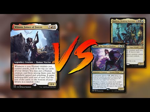 Winota vs Yuriko & Kadeena | 1v1 EDH / Commander Gameplay | Magic: the Gathering | tribalkai