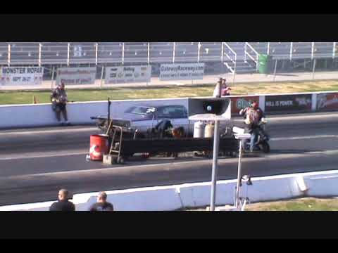 Larry Larson rockets down the Gateway drag strip