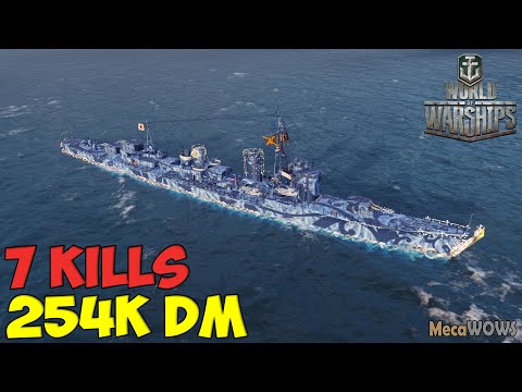 World of WarShips | Asashio B | 7 KILLS | 254K Damage - Replay Gameplay 1080p 60 fps