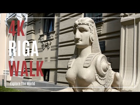【4K】 Latvia Riga Walk - Art Nouveau Streets with Captions 1/2