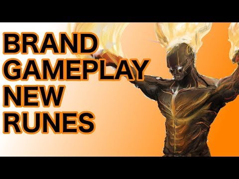 Dominating with Brand MID lane Gameplay new runes 2017 HD