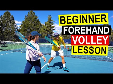 Forehand Volley Tennis Lesson with Chelsea
