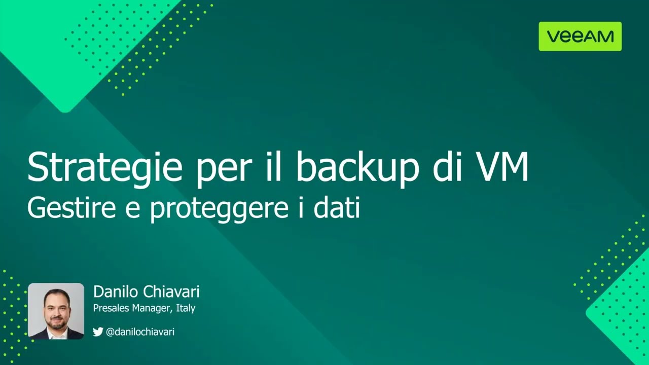 Strategie per il backup di VM: gestire e proteggere i dati video