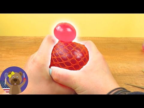 DIY Glibbi Squishy Mesh Ball - Super Antistress Ball DIY Experiment
