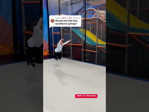 Gymnastics Back Handspring #backhandspring #backhand #gymnast #trampoline #trampolinepark
